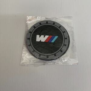 BMW Cup Holder Coasters Set Of 2 Silicone Rubber BMW M2 M3 M4 M5 Size 2.75''
